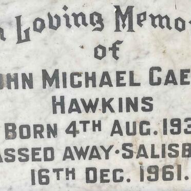 HAWKINS John Michael Caesar 1936-1961