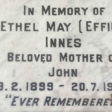INNES Ethel May 1899-1963
