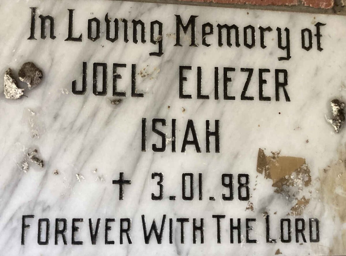 ISIAH Joel Eliezer -1998