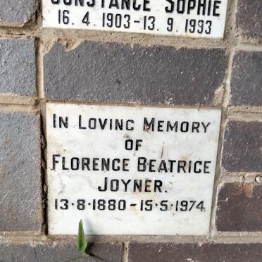 JOYNER Florence Beatrice 1880-1974