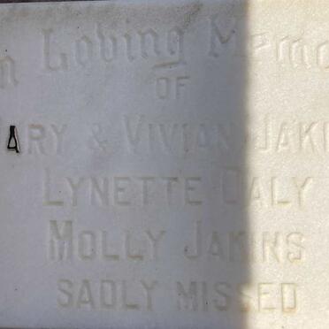 JAKINS Mary :: JAKINS Vivian :: DALY Lynette :: JAKINS Molly