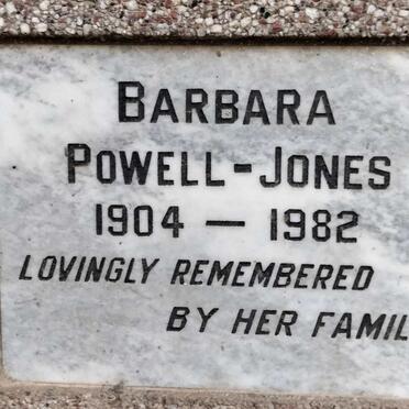JONES Barbara, POWELL- 1904-1982