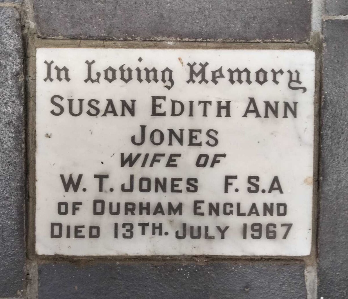 JONES Susan Edith Ann -1967