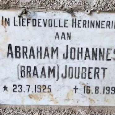 JOUBERT Abraham Johannes 1925-1995