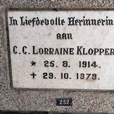 KLOPPER C.C. Lorraine 1914-1979