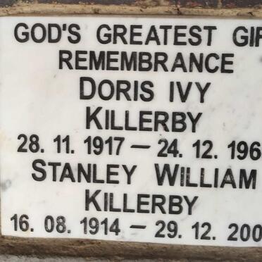 KILLERBY Stanley William 1914-2000 & Doris Ivy 1917-1968