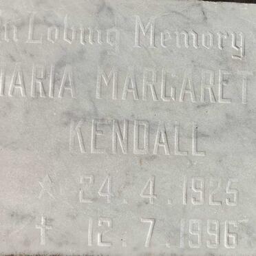 KENDALL Maria Margaretha 1925-1996