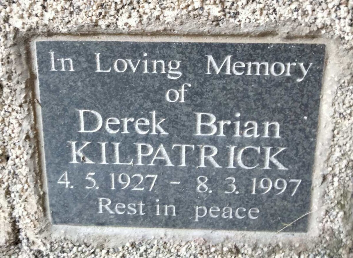 KILPATRICK Derek Brian 1927-1997