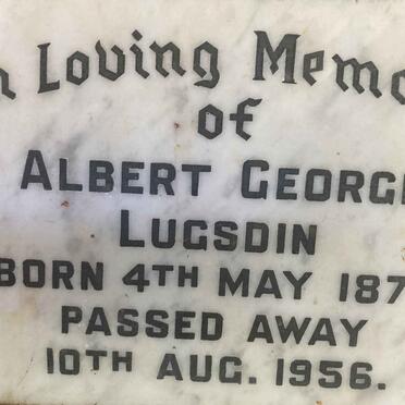 LUGSDIN Albert George 1878-1956