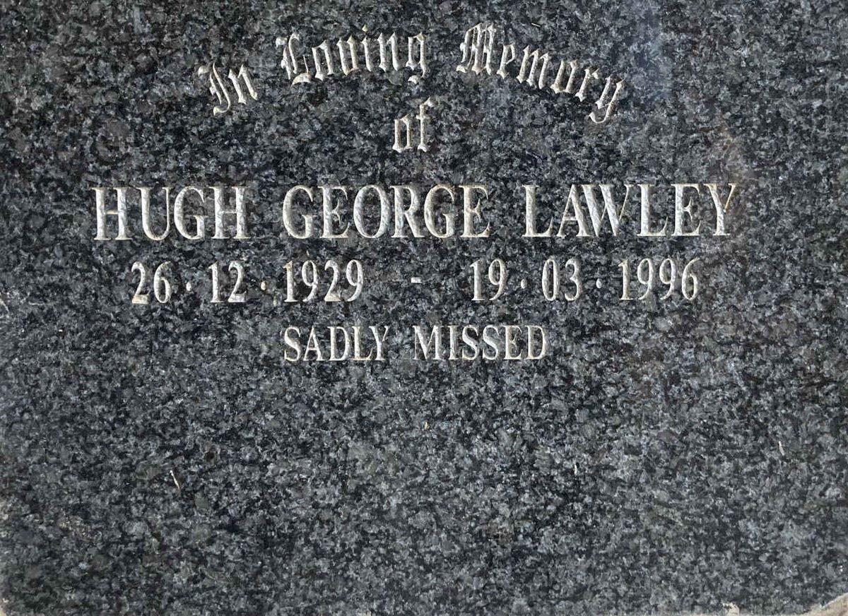 LAWLEY Hugh George 1929-1996