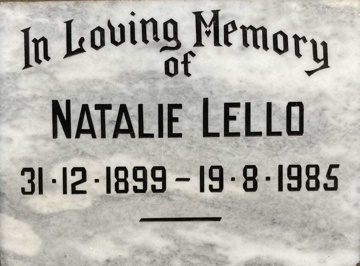 LELLO Natalie 1899-1985