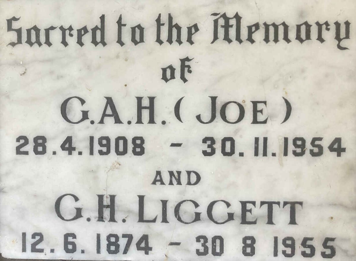 LIGGETT G.H. 1874-1955 :: LIGGETT G.A.H. 1908-1954