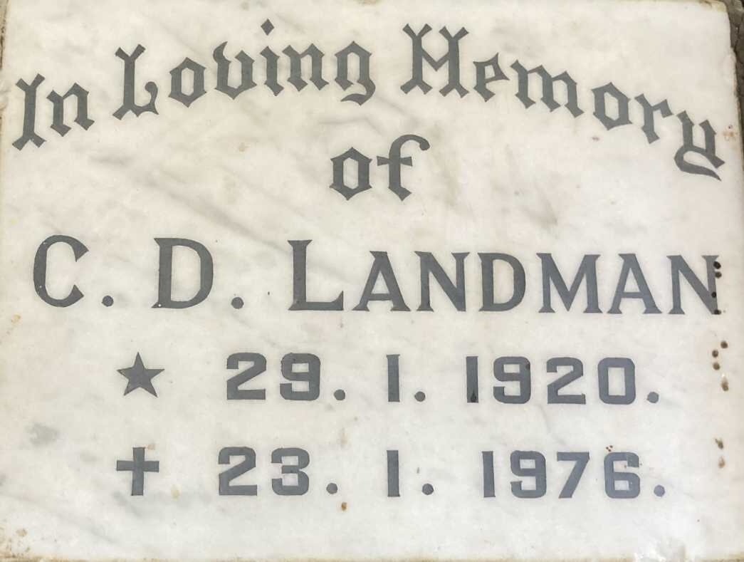 LANDMAN C.D. 1920-1976
