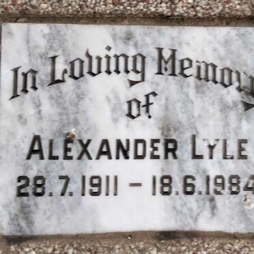 LYLE Alexander 1911-1984