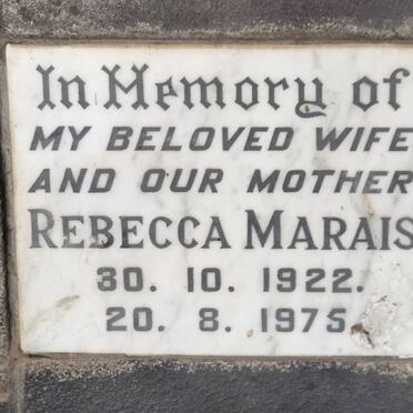 MARAIS Rebecca 1922-1975