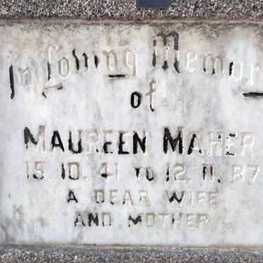 MAHER Maureen 1941-1987