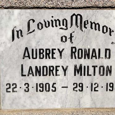 MILTON Aubrey Ronald Landrey 1905-1985