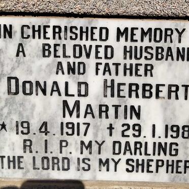 MARTIN Donald Herbert 1917-1987