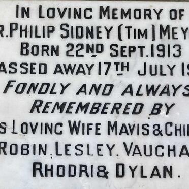 MEYRICK Philip Sidney 1913-1972