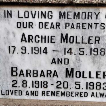 MOLLER Archie 1914-1989 & Barbara 1918-1983