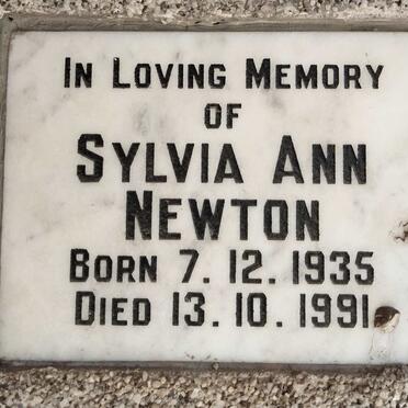 NEWTON Sylvia Ann 1935-1991