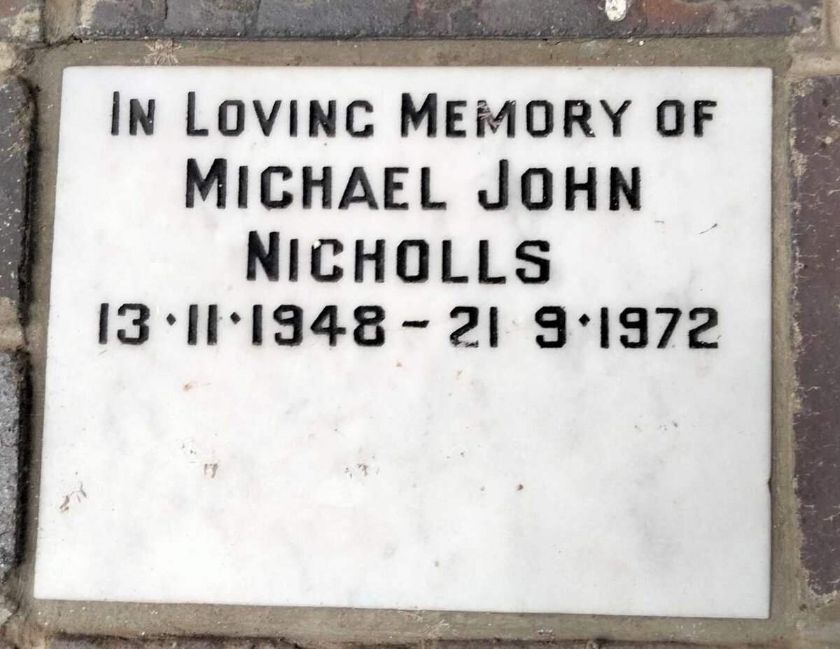 NICHOLLS Michael John 1948-1972