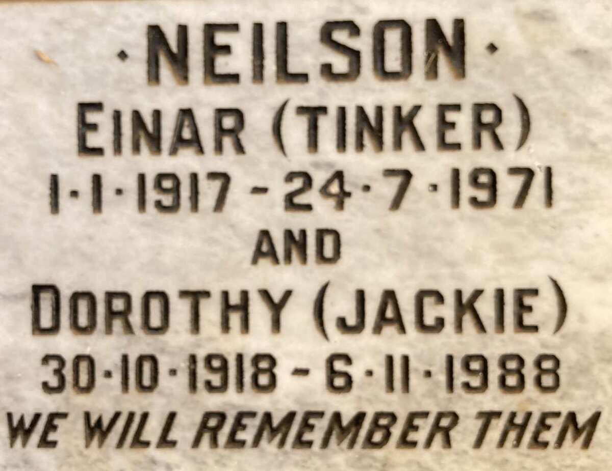 NEILSON Einar 1917-1971 & Dorothy 1918-1988