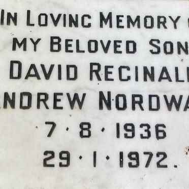 NORDWALD David Reginald Andrew 1936-1972