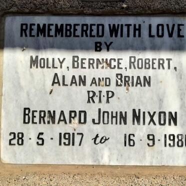 NIXON Bernard John 1917-1986