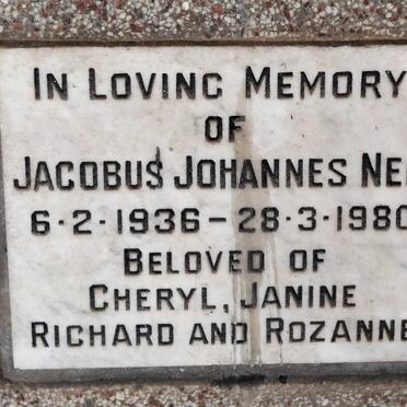 NEL Jacobus Johannes 1936-1980
