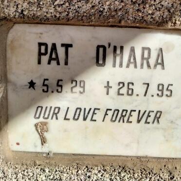O'HARA Pat 1929-1995