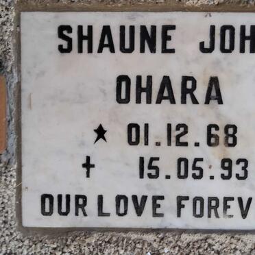 OHARA Shaune John 1968-1993