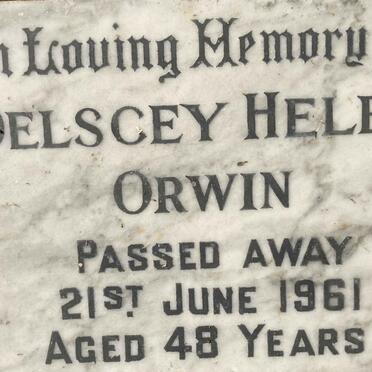 ORWIN Delscey Helen -1961