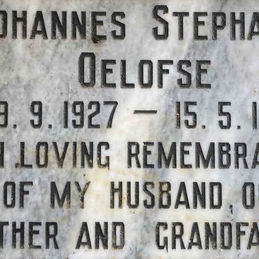 OELOFSE Johannes Stephanus 1927-1994