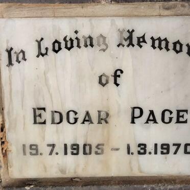 PAGE Edgar 1905-1970