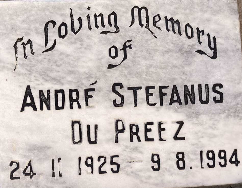 PREEZ Andre Stefanus, du 1925-1994