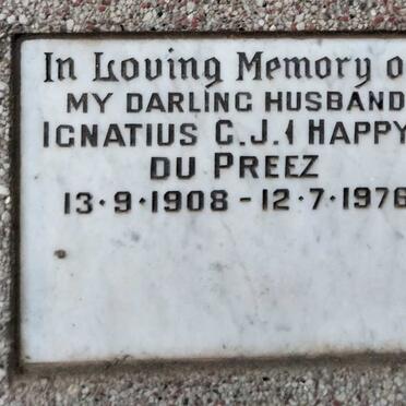 PREEZ Ignatius C.J., du 1908-1976