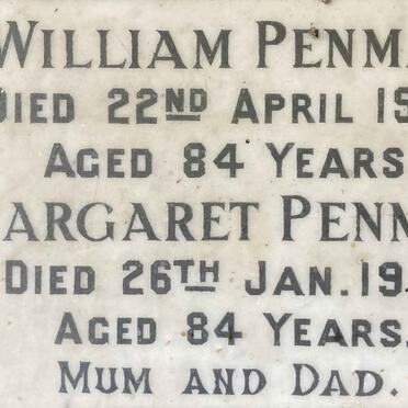 PENMAN William -1954 & Margaret -1957