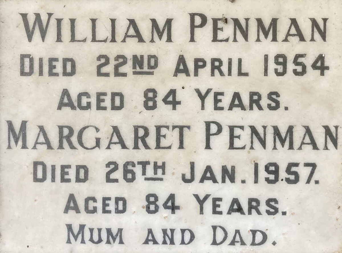 PENMAN William -1954 & Margaret -1957