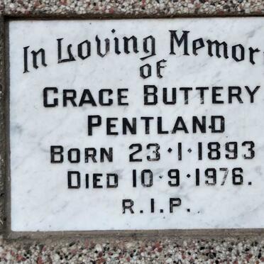 PENTLAND Grace Buttery 1893-1976