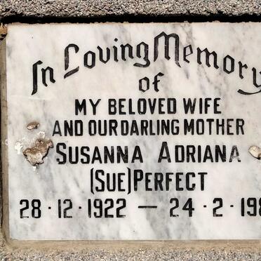 PERFECT Susanna Adriana 1922-1987