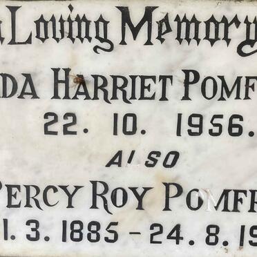 POMFRET Percy Roy 1885-1971 & Ada Harriet -1956