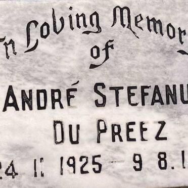 PREEZ Andre Stefanus, du 1925-1994