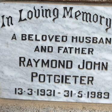 POTGIETER Raymond John 1931-1989