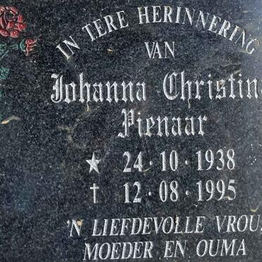 PIENAAR Johanna Christina 1938-1995