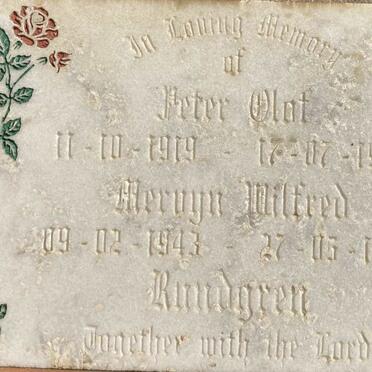 RUNDGREN Peter Olaf 1919-1995 & Mervyn Milfred 1943-1994