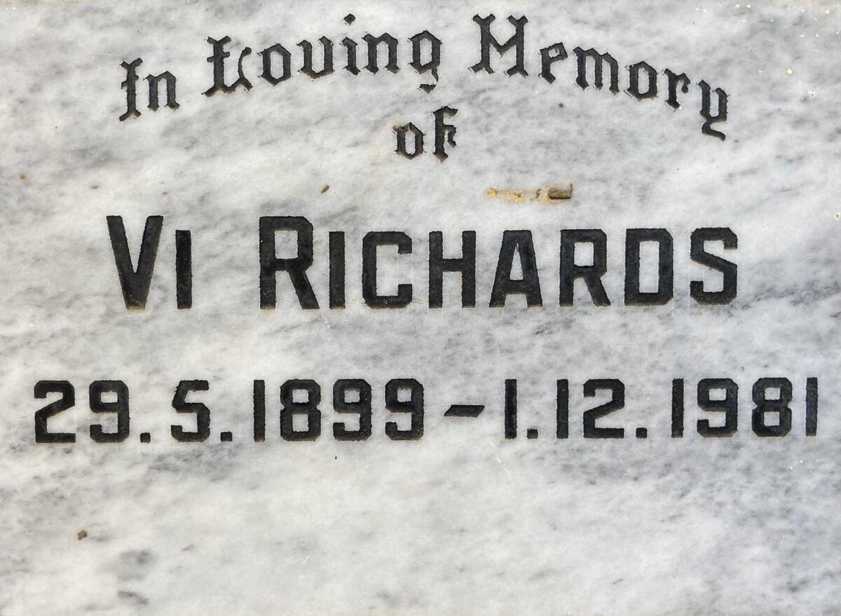 RICHARDS Vi 1899-1981