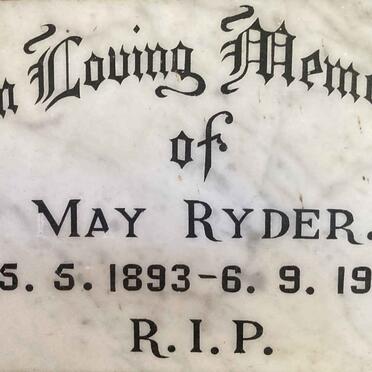 RYDER May 1893-1968