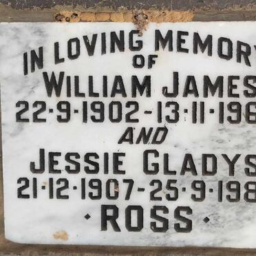 ROSS William James 1902-1968 & Jessie Gladys 1907-1982