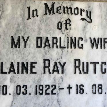 RUTGERS Elaine Ray 1922-1994